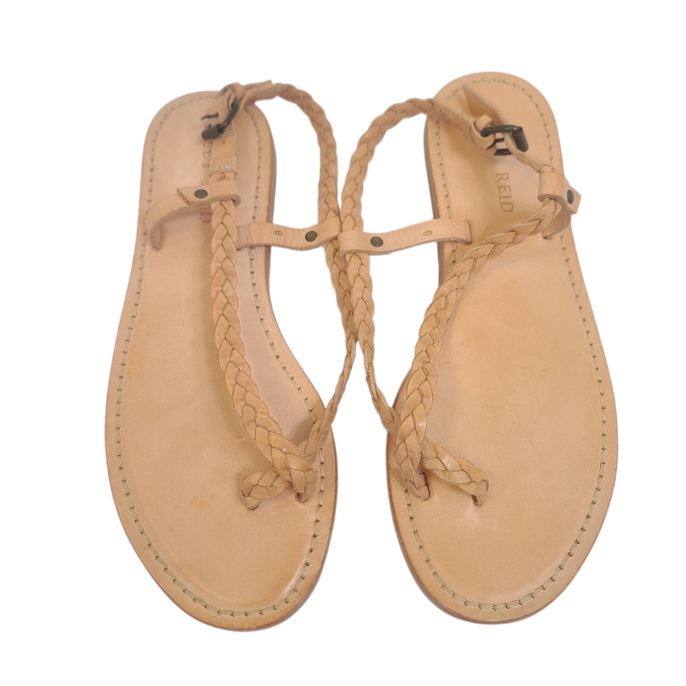 Billy Reid | Braided Genuine Leather Sandals Size 8 Made In Italy
